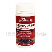 굿헬스 빌베리 25,000mg + 루테인 6mg 60캡슐 1통