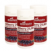 굿헬스 빌베리 25,000mg + 루테인 6mg  60캡슐 3통