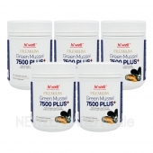 [20% 할인행사] 하이웰 프리미엄 초록입홍합 7500mg 플러스 300베지캡슐 5통