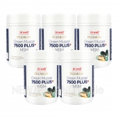 [20% 할인행사] 하이웰 프리미엄 초록입홍합 7500mg 플러스 MSM 300베지캡슐 5통