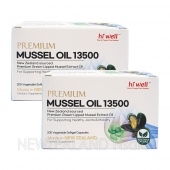 [20% 할인행사] 하이웰 프리미엄 초록입홍합 오일 13500mg 200캡슐 2박스