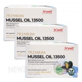 [20% 할인행사] 하이웰 프리미엄 초록입홍합 오일 13500mg 200캡슐 3박스