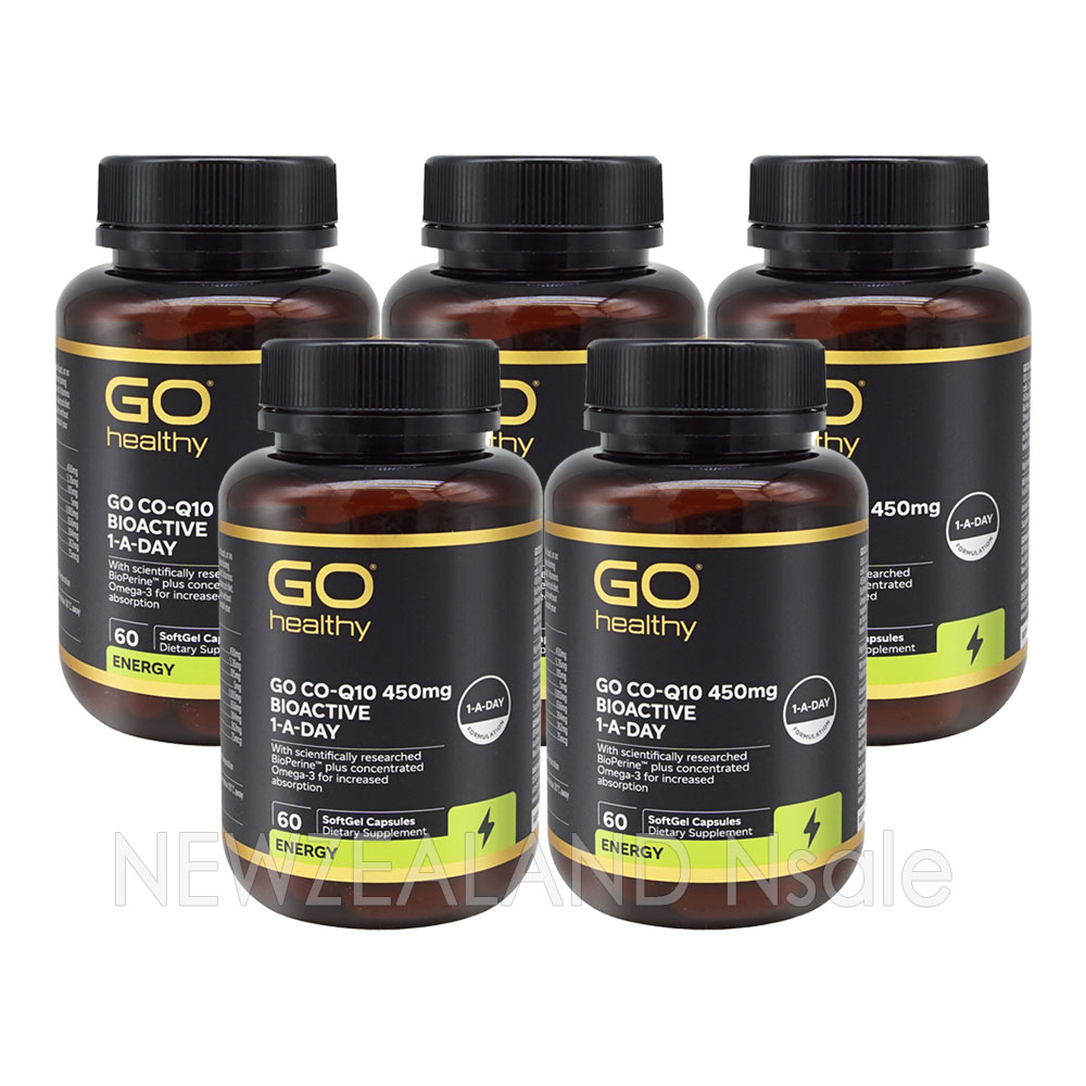 고헬씨 고 코엔자임 큐텐 CO-Q10 450mg 바이오액티브 원어데이 60캡슐 5통