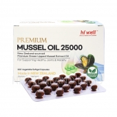 [20% 할인행사] 하이웰 프리미엄 초록입홍합 오일 25000mg 200베지캡슐 1통