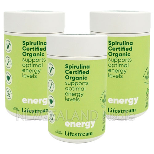 (오더베이스) 라이프스트림 유기농 스피루리나 부스트 500정 3통
