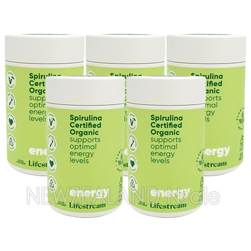 (오더베이스) 라이프스트림 유기농 스피루리나 부스트 500정 5통