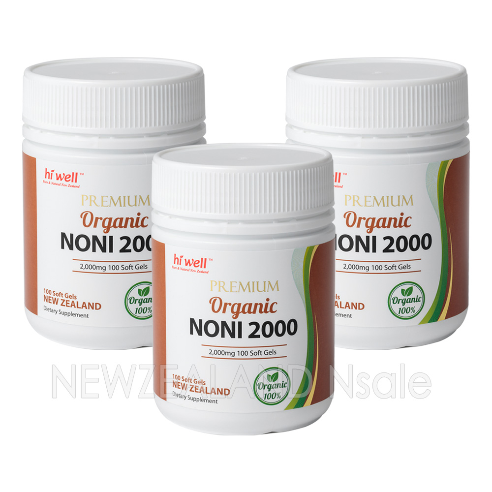 하이웰 프리미엄 유기농 노니캡슐 2000mg 100캡슐 3통 *