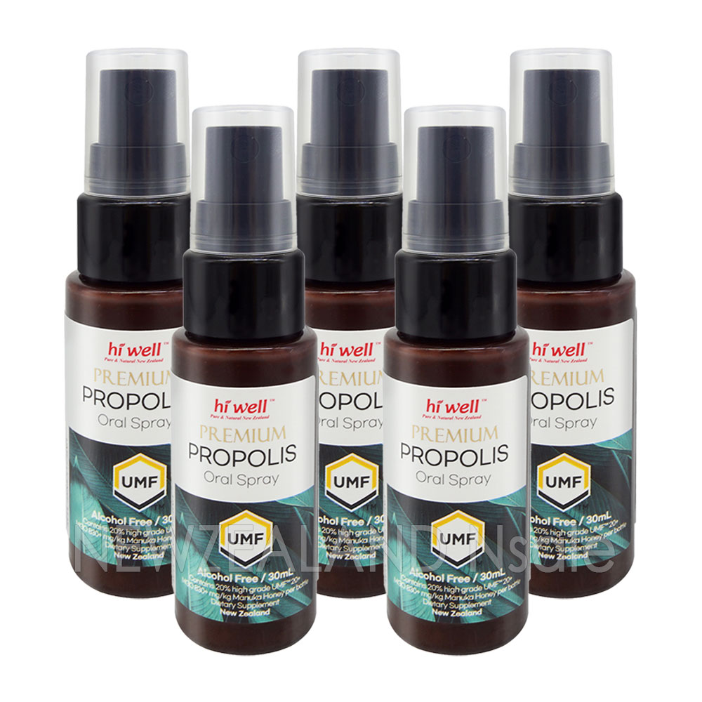 하이웰 프로폴리스 UMF 20+, MGO 830+ 구강스프레이 30ml 5통