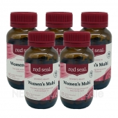 (오더베이스) 레드씰 여성 멀티비타민 원어데이 60정 5통 *