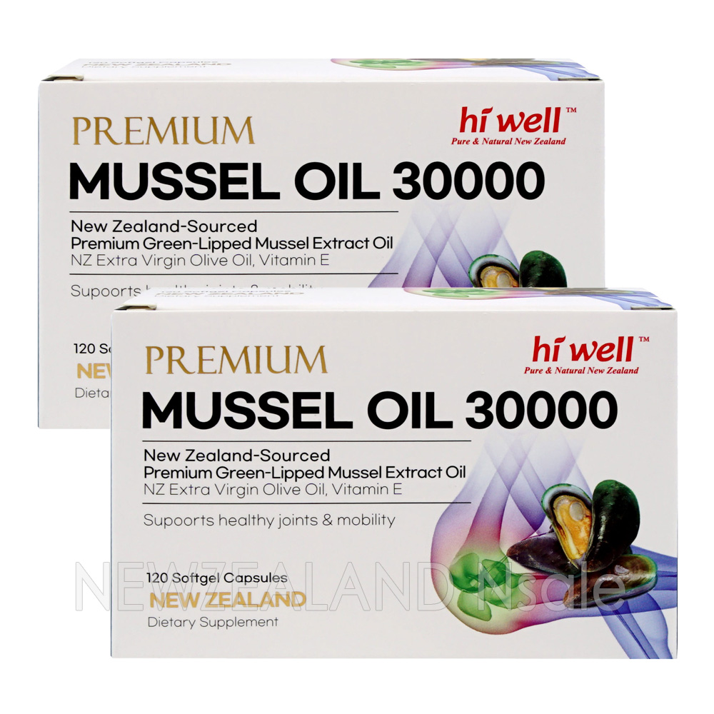 하이웰 프리미엄 초록입홍합 오일 30000mg 120캡슐 2통