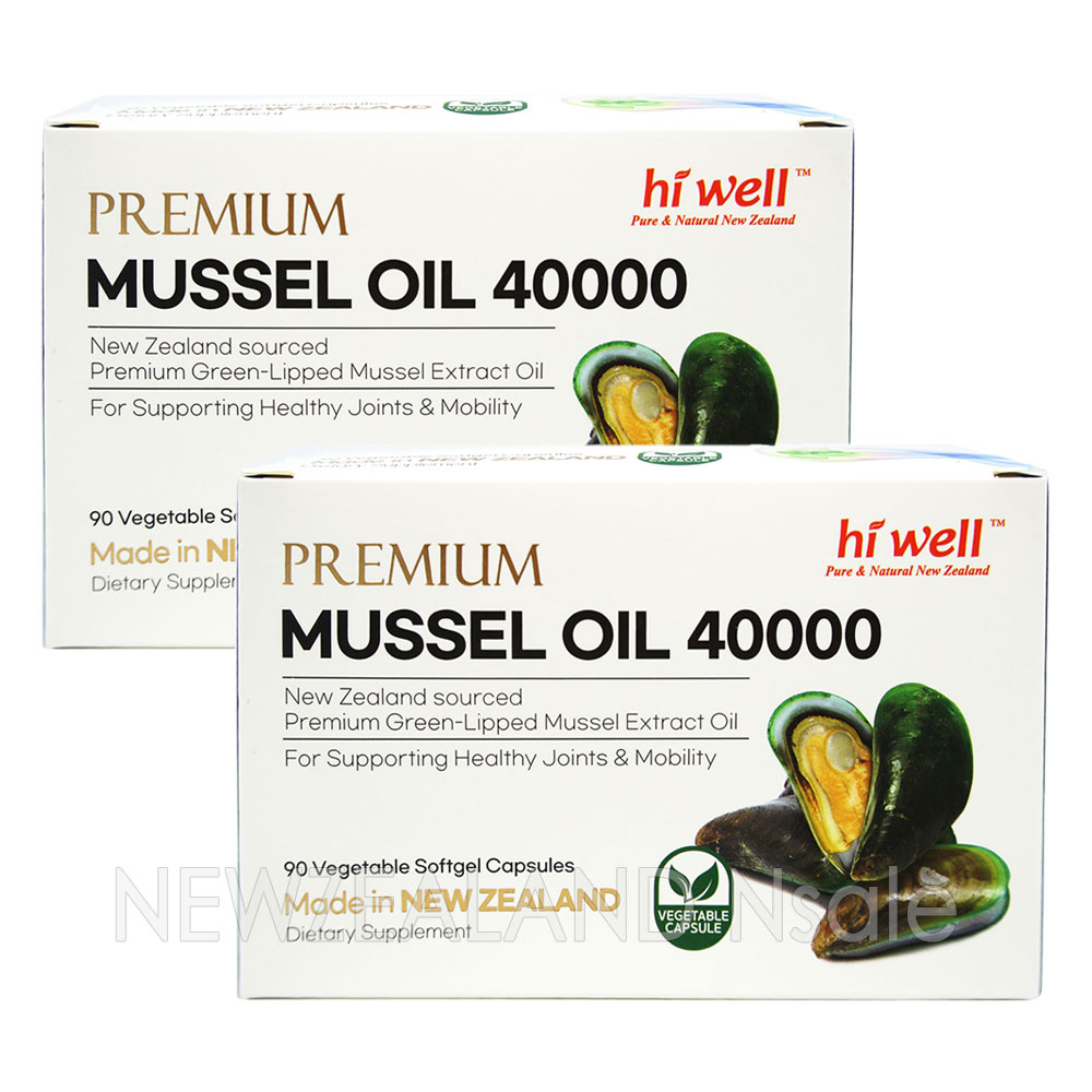 [20% 할인행사] 하이웰 프리미엄 초록입홍합 오일 40000mg 90소프트젤 2통