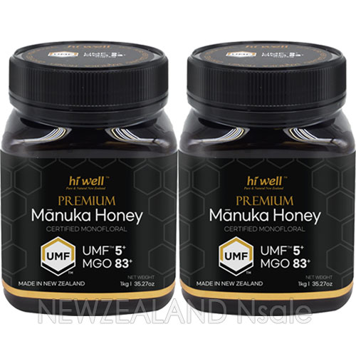 [20% 할인행사] 하이웰 프리미엄 마누카꿀 UMF5+ 1kg 2통