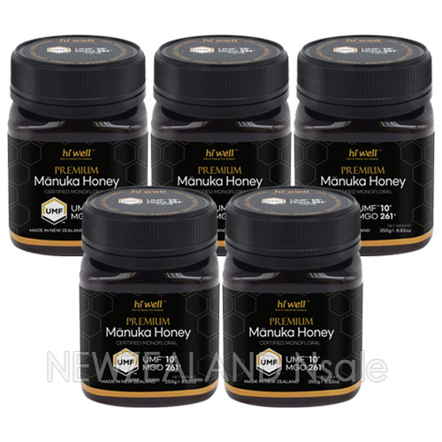 [20% 할인행사] 하이웰 프리미엄 마누카꿀 UMF10+ 250g 5통