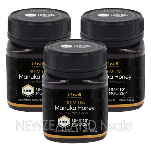 [20% 할인행사] 하이웰 프리미엄 마누카꿀 UMF10+ 250g 3통