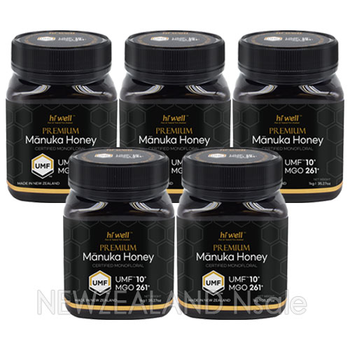 [20% 할인행사] 하이웰 프리미엄 마누카꿀 UMF10+ 1kg 5통