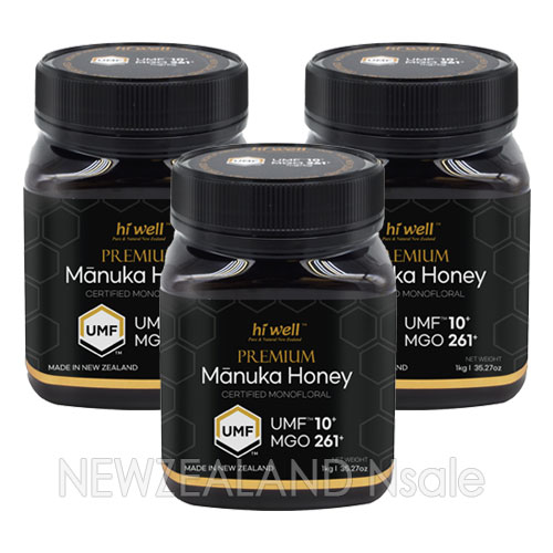[20% 할인행사] 하이웰 프리미엄 마누카꿀 UMF10+ 1kg 3통