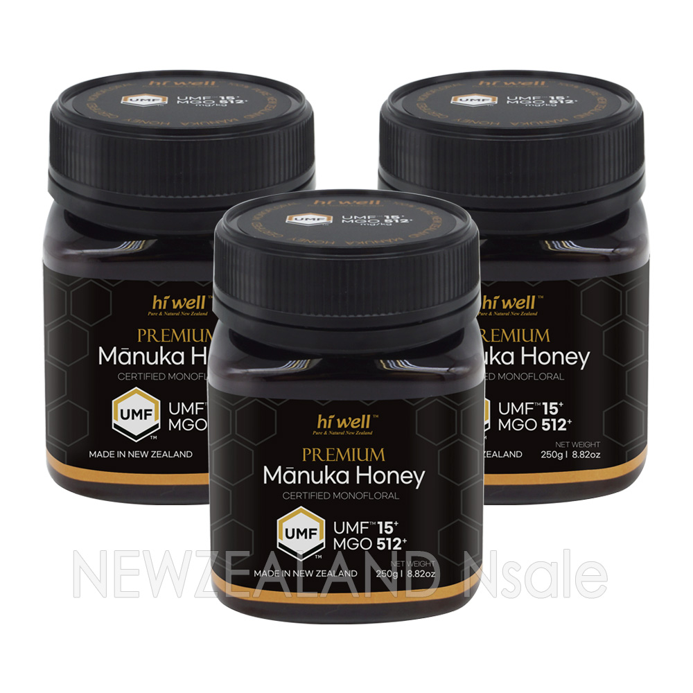 [20% 할인행사] 하이웰 프리미엄 마누카꿀 UMF15+ 250g 3통