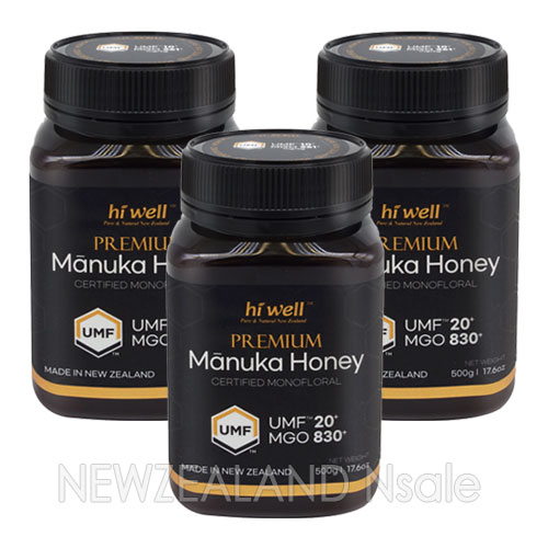 [20% 할인행사] 하이웰 프리미엄 마누카꿀 UMF20+ 500g 3통