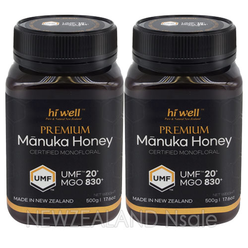 [20% 할인행사] 하이웰 프리미엄 마누카꿀 UMF20+ 500g 2통