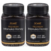 [20% 할인행사] 하이웰 프리미엄 마누카꿀 UMF20+ 500g 2통