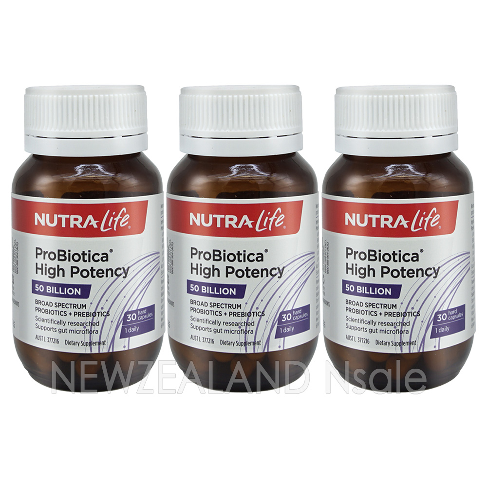 뉴트라라이프 프로바이오틱 500억 유산균 30캡슐 3통